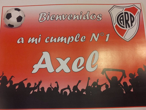 Combo Cumpleaños  River Plate Cartel Stickers  Personaliza 0