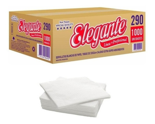 Servilletas Papel 33x33cm Caja X1000 Unidades 0