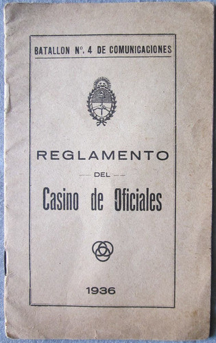 Antiguo Reglamento Del Casino De Oficiales Batallon 0