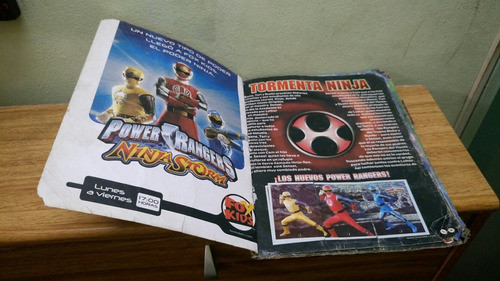 Album De Figuritas Power Rangers Ninja Storm Incompleto 1