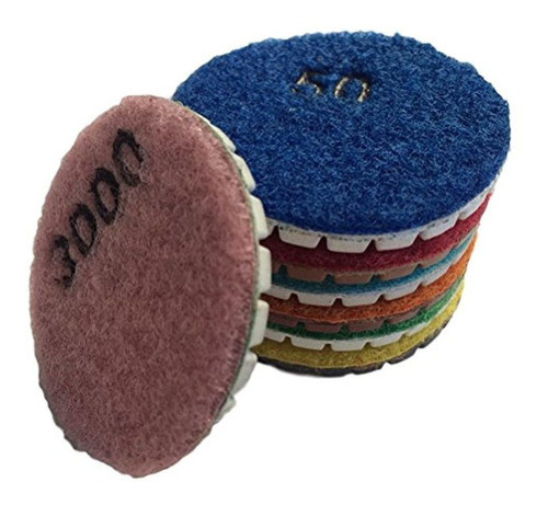 Almohadillas De Pulido Abrasivas De Pulido Humedo De 2 PuLG 1