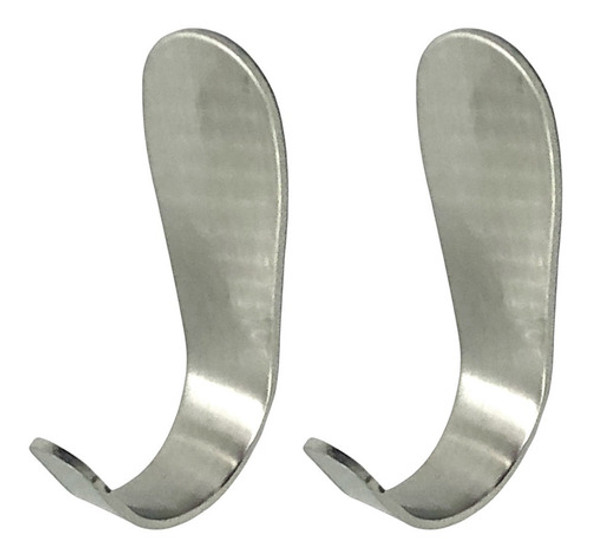 Percha Simple Autoadhesiva 70x25 Mm Baño Acero Inoxidable X2 0