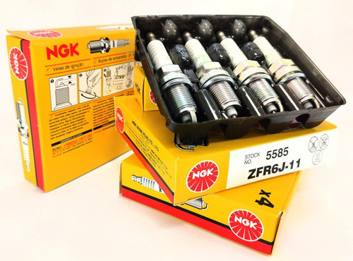 Kit X4 Bujía Honda Fit 1.5 16v / Vtec-dohc  Ngk Zfr6j-11 0