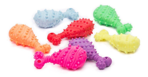 Juguete Para Perro Mascotas Pata De Pollo De Goma Mordillo 0