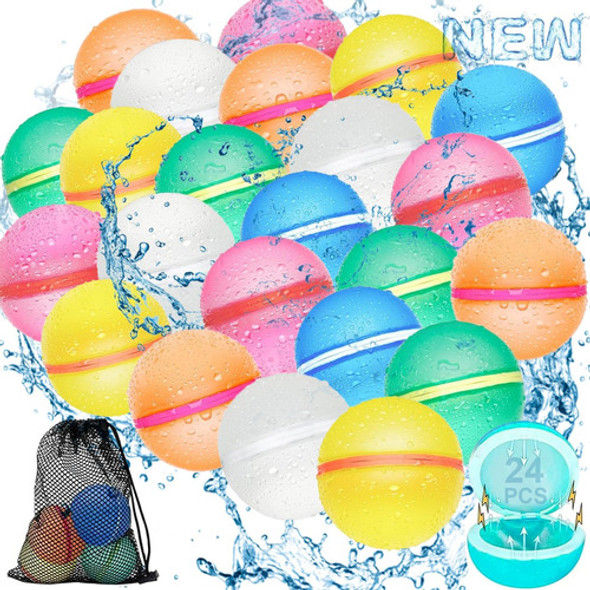 Globos De Agua Reutilizables Para Niños, 24 Pcs Rápido Llena 0