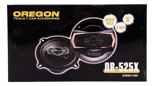 Juego De Parlantes Oregon Coaxiales 5.25 - 4 Vias 0