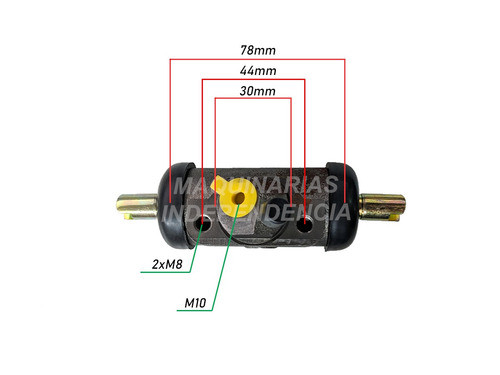 Cilindro Freno Derecho Autoelevador Tcm Fd20 Largo 78mm 1