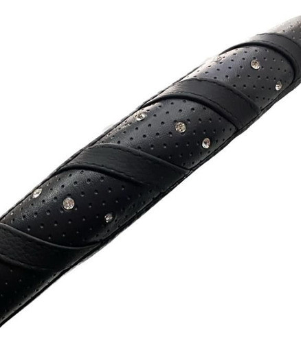 Cubre Volante 38cm Negro Con Strass Etios Hilux Corolla 1