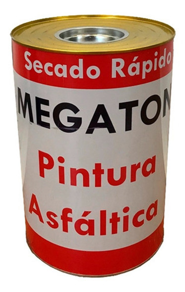 Pintura Asfáltica 4 L Base Solvente Seca Rapido 0