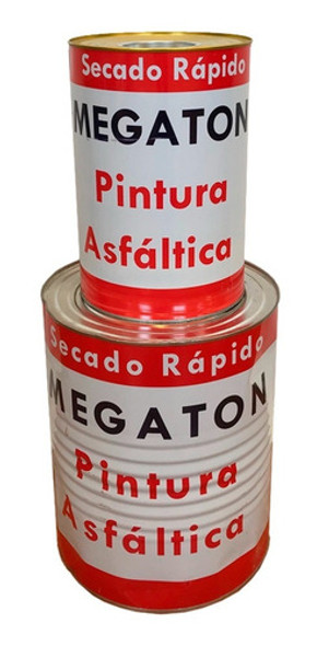Pintura Asfáltica 4 L Base Solvente Seca Rapido 1