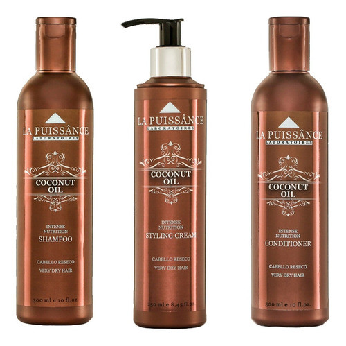 Shampoo + Acondicionador + Crema Coconut Oil La Puissânce 0