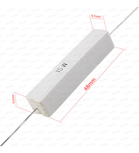 3 Resistencias Ceramica Cementada 15w 27 Ohm 27r 27e 1