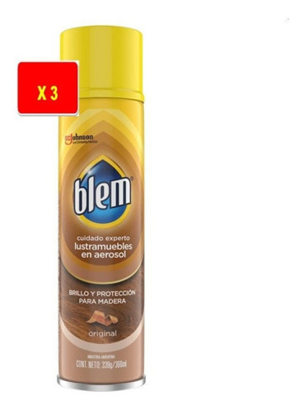 Blem Muebles Original 360ml X 3 Unidades 0 Blem Muebles Original 360ml X 3 Unidades 0