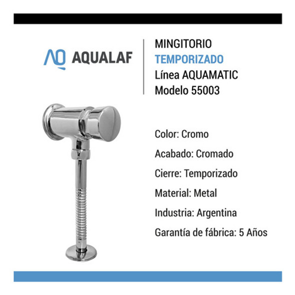 Valvula Mingitorio Temporizada Aqualaf Aquamatic 55003 1 Valvula Mingitorio Temporizada Aqualaf Aquamatic 55003 1