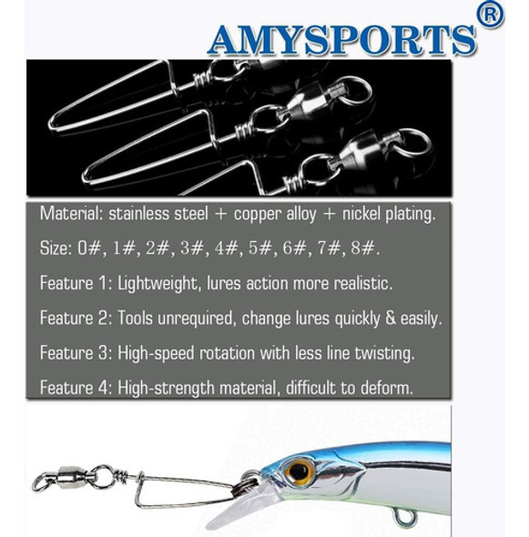 Pesca Accesorios Rodamientos Giratorios Alta Resistencia X25 1