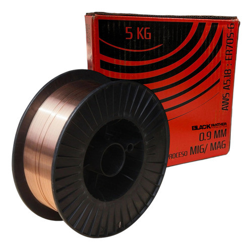 Alambre Para Soldar Mig Rollo 0.9mm X 5kg Black Panther 0