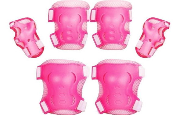 Set Proteccion Rollers Patin Infantil Niñas Niños Rosa 0