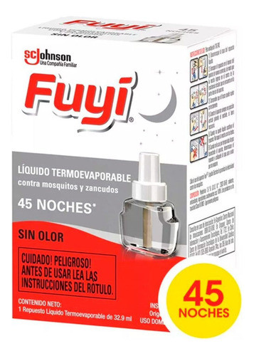 Repuesto Liquido Electrico Fuyi 45 Noches Pack X 3 1