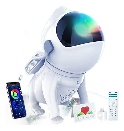 Proyector Estrella Perro Espacial Con Parlante Bluetooth App 0