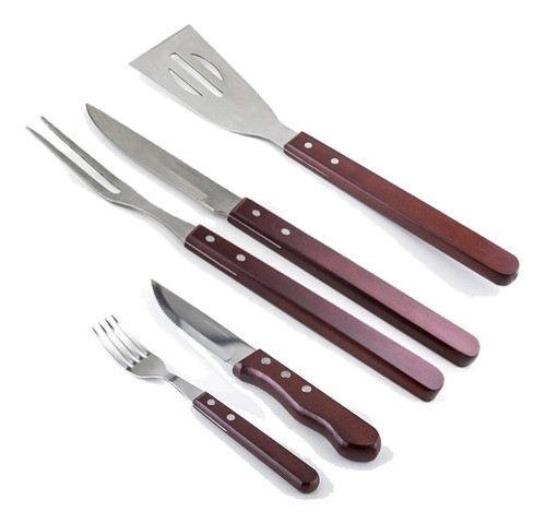 Set Asado La Cabrera 5 Piezas Parrilla Argentina Asador 0