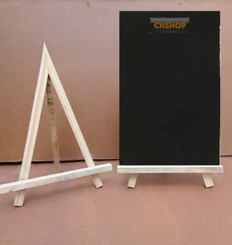 1 Atril Mini De Mesa Madera Carteles Mini Pizarra A4 Oferta! 1