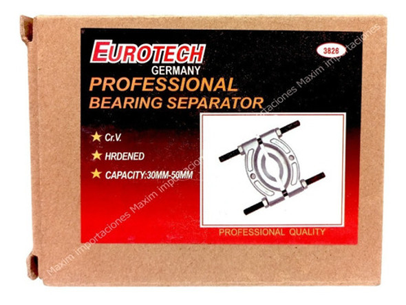 Extractor De Rulemanes - Cepo - 30x50 (chico) - Eurotech 1