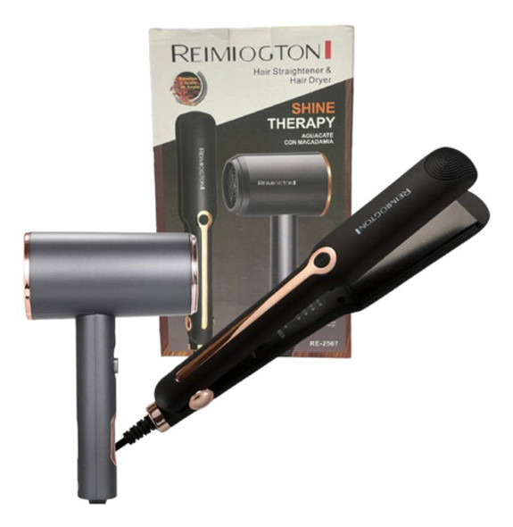 Set Plancha Y Secador Terapia De Aguacate Y Macadamia 0