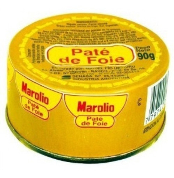 Pate Marolio 90 Grs X 30 Unidades 0 Pate Marolio 90 Grs X 30 Unidades 0