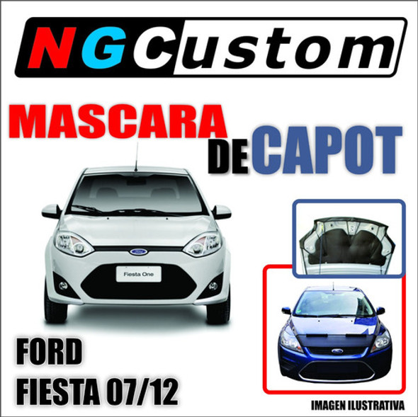 Mascara De Capot Ford Fiesta 07/12 En Ecocuero 1