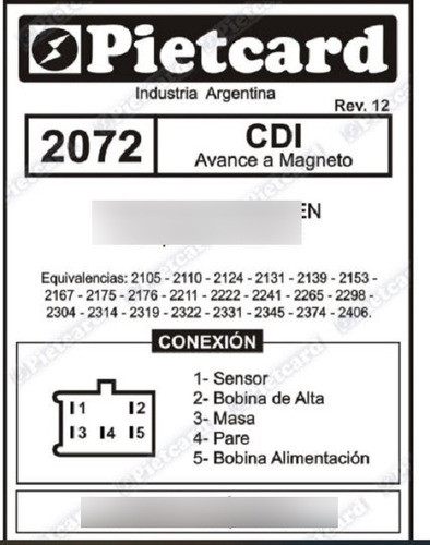 Cdi Konisa Lx 110-3 1