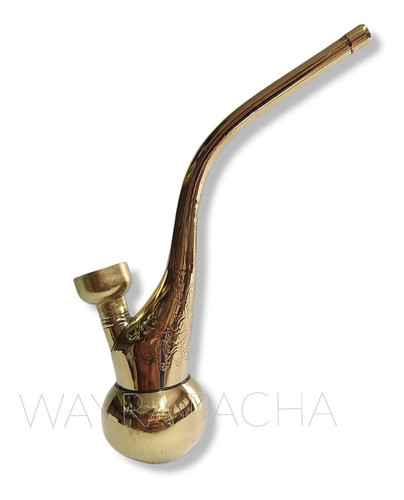 Pipa De Agua Acrílico Dorada 1