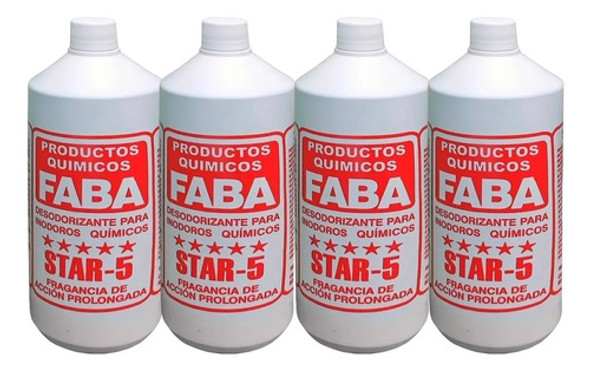 Liquido Disgregante Inodoro Quimico Portatil Faba X 4 Unidad 0