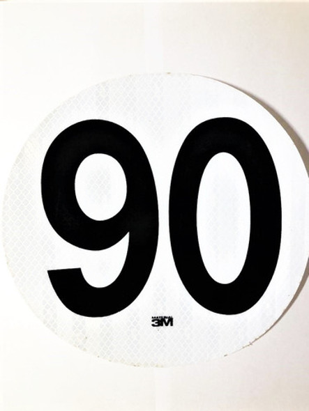 Circulo De Velocidad Máxima Reflectivo 90 0
