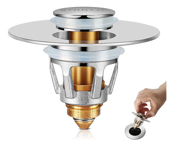 ~? Qyhnyjf Tapón De Lavabo De Baño, Tapón De Drenaje De Baño 0