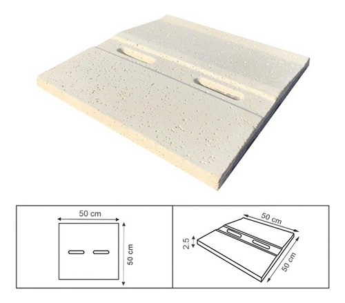 Piso Rejilla Desborde Atermico Pileta Piscina Solarium 50x50 1
