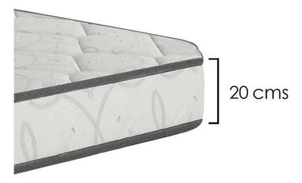 Colchón 2 Plazas Vanila Espuma Alta Densidad Divino 1