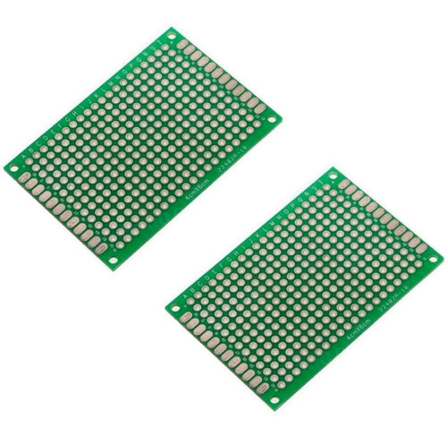Placa Exp. Perforada Doble Faz 4x6cm Pcb Protoboard-pack X2 0