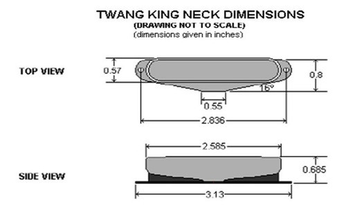 Micrófono Dimarzio Dp173 Twang King Bridge Puente Nuevo 1