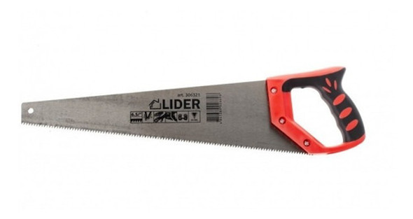 Serrucho Carpintero Mango Plastico Y Goma Lider 18 Pulgadas 0