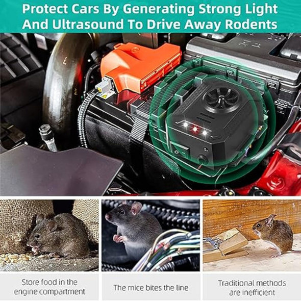 Paquete De 4 Repelentes De Roedores Ultrasónico 1