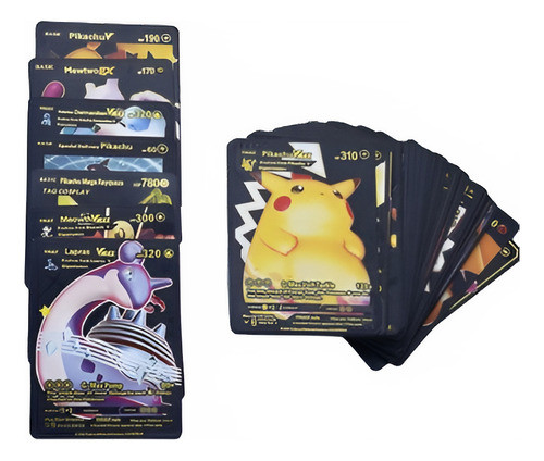 Cartas Pokemon Negras  5 Unidades  Super Oferta 0