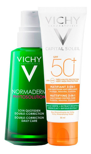 Vichy Combo Normaderm Tratamiento Capital Soleil Matificante 0