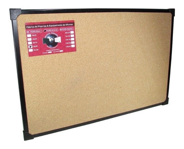 Pizarra De Corcho 30 X40 Con Borde De Metal Para Colgar 0