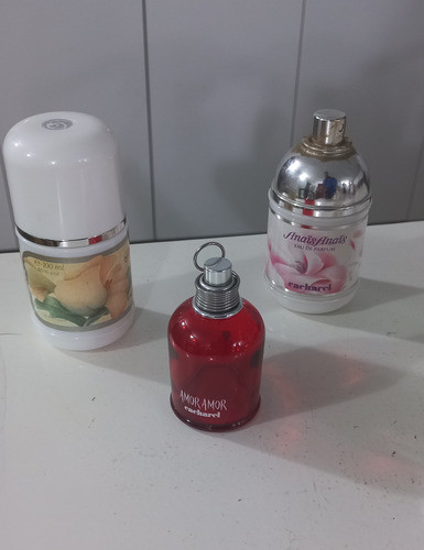 Lote De Frascos De Perfume Vacíos Nro. 2 Cacharel (3 Unid.) 0