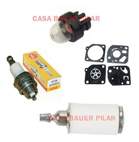 Combo Mantenimiento Para Husqvarna Linea 125 C / R / Bx /bvx 0