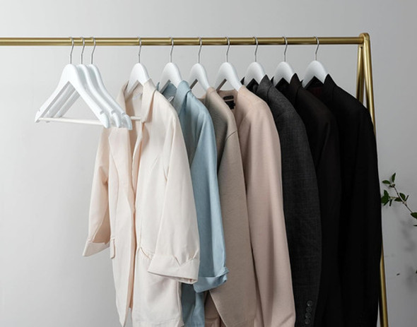 Perchas Madera Sólida Blanca Para Vestido De Novia X 20pzas 1 Perchas Madera Sólida Blanca Para Vestido De Novia X 20pzas 1