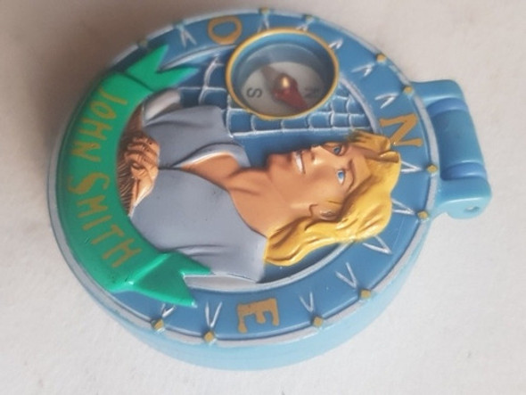 Juguete Brújula Jhon Smiht Disney Compartimiento 5cm Diametr 0