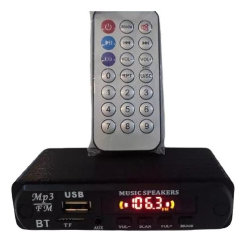 Modulo Bluetooth C/amplificador 10w Remoto Usb 220v Palermo 1