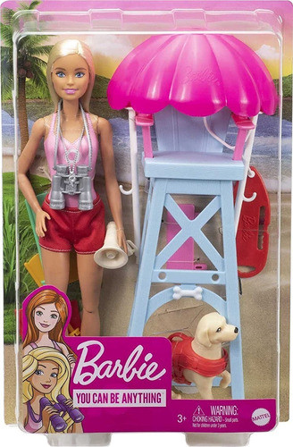 Muñeca Barbie  Entrenadora Salvavidas Glm53 0