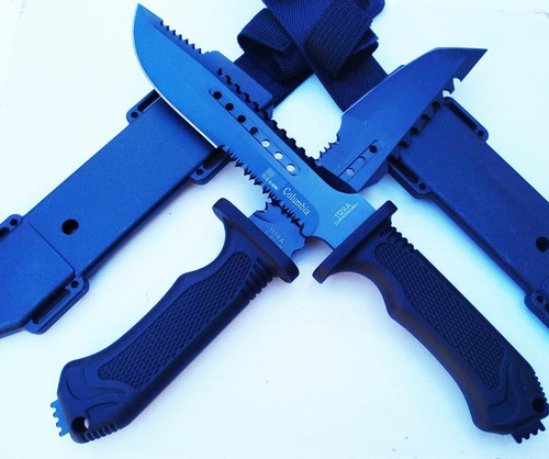 Cuchillo Rambo C/ Perdernal Columbia+ Regalo Piedra Afilar 1